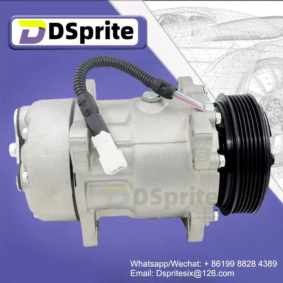 SD7V16 CAR AC Compressor  9640486480 For CITROEN XANTIA PEUGEOT 306 406 806 EXPERT 6453FE 6453GA 6453L5 9613260680 1106 1227