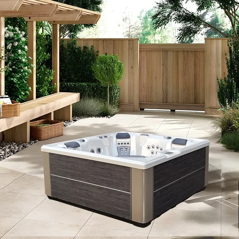 American smart simple double constant temperature outdoor bathtub, garden family villa surfing jacuzzi