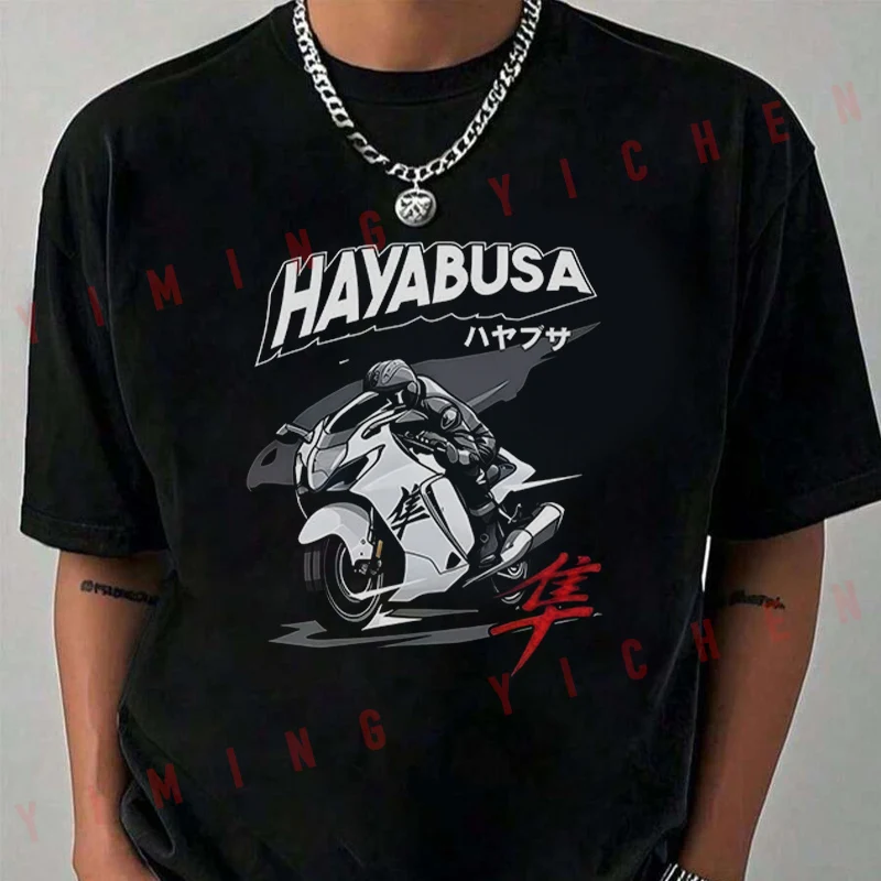 Fashion Speed Totem HAYABUSA Logo Motorcycle T-Shirt Moto Riders Summer Men's Fashion Casual O-Neck Tops Tee 2026
