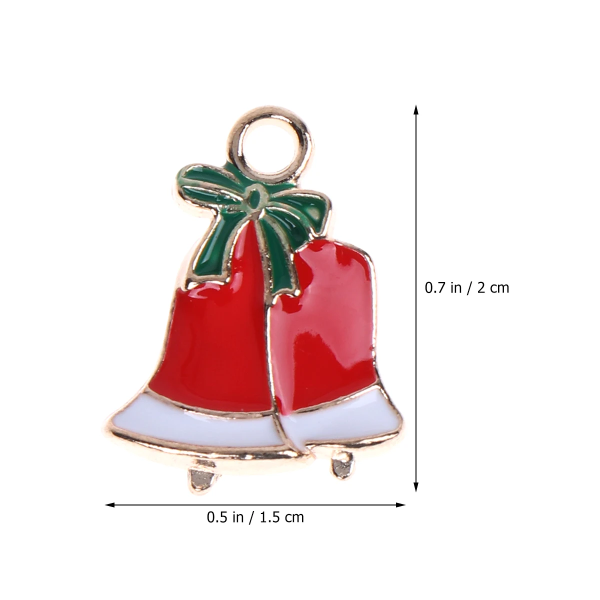 

10Pcs Christmas DIY Earrings Jewelry Accessories Enamel Charm Pendants Necklace Bracelet Making Charms Holiday Gift