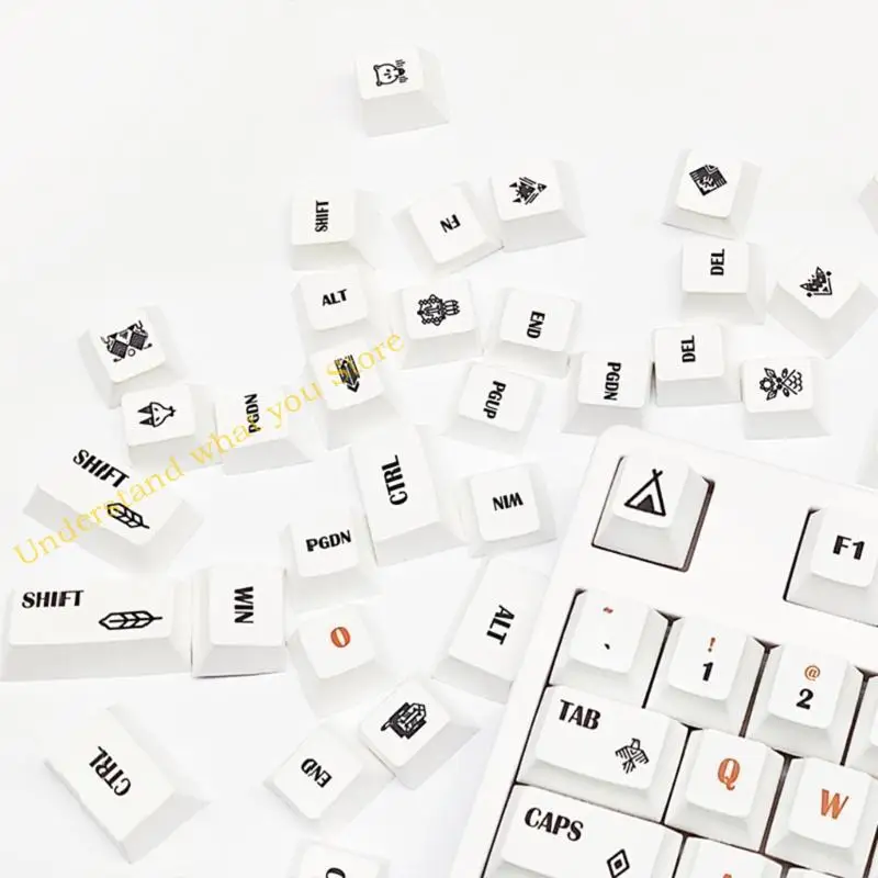 

J60A PBT -клавишные клавиши ThermalSublimation Различные темы Клюки Установки CherryProfile Keycap