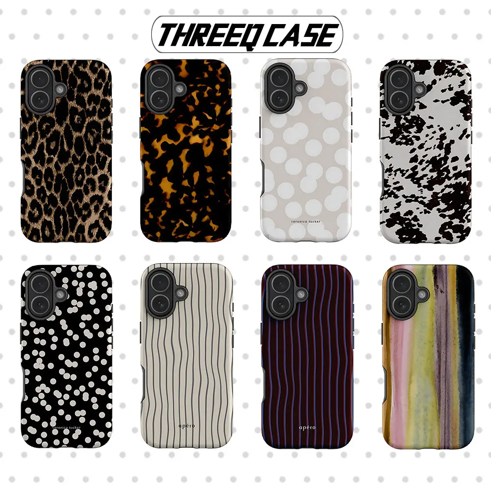 

Luxury THREEQ Abacaxi Phone Case for iPhone 17 17e 16e 15 14 13 12 11 X XS XR XSMAX 7 8 Air Pro Max Plus Double-layer Back Cover