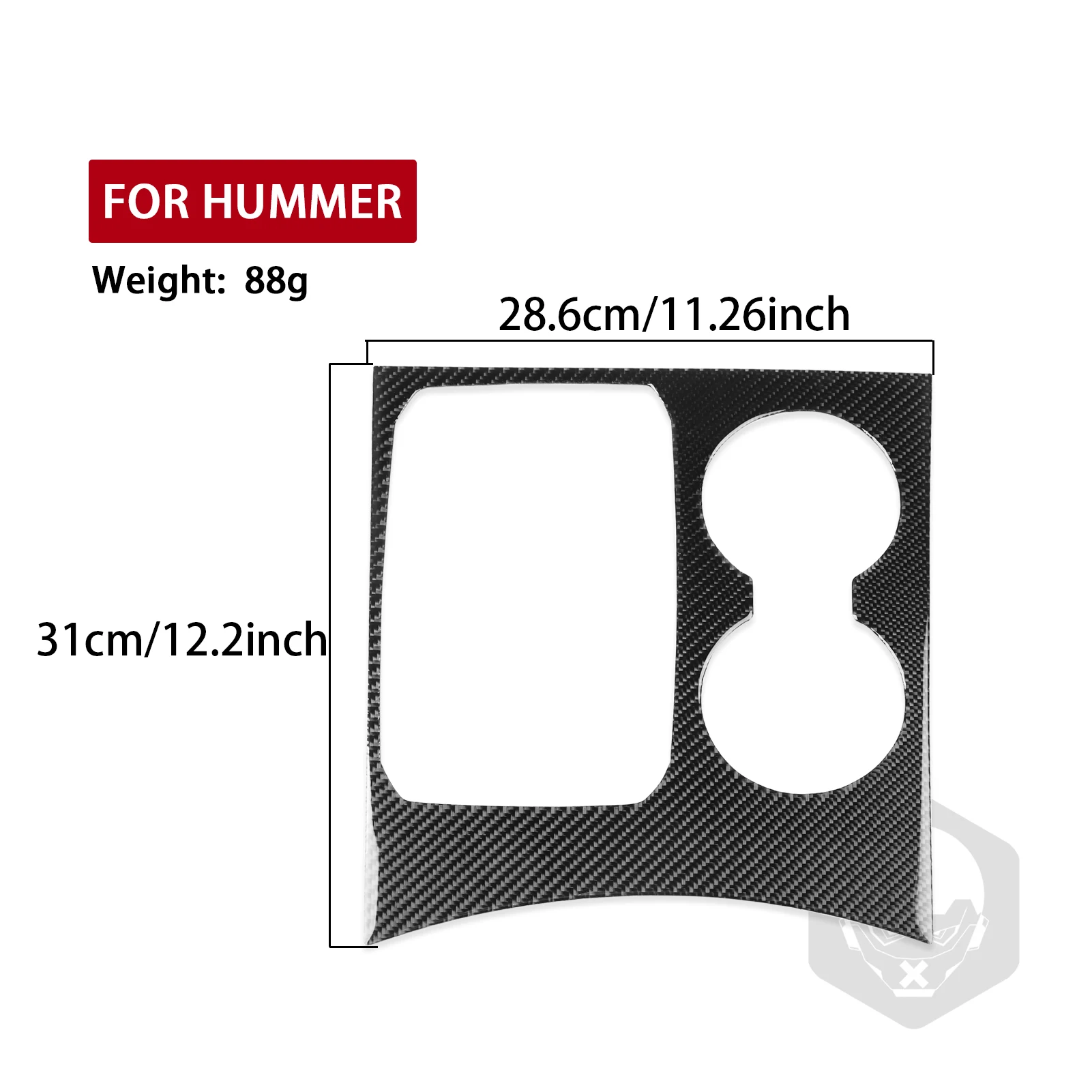 Carbon Fiber Central Console Gears Shift Panel Decoration For Hummer H2 2008—2009 Interior Cover Trim Sticker Modification view 2