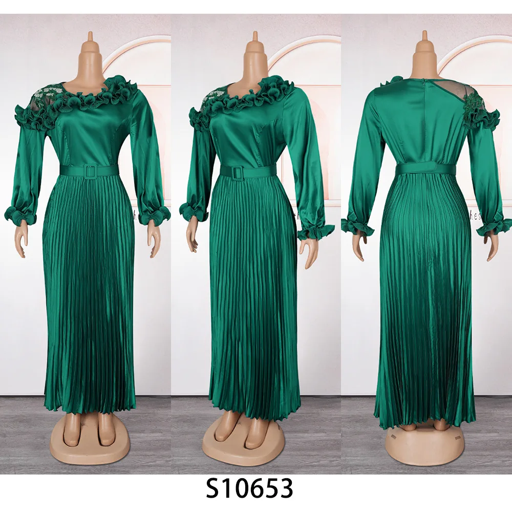 

Elegant African Dresses For Women Dashiki Summer Autumn Maxi Dress Ladies Traditional African Clothing Fairy Long Dress 2025 New