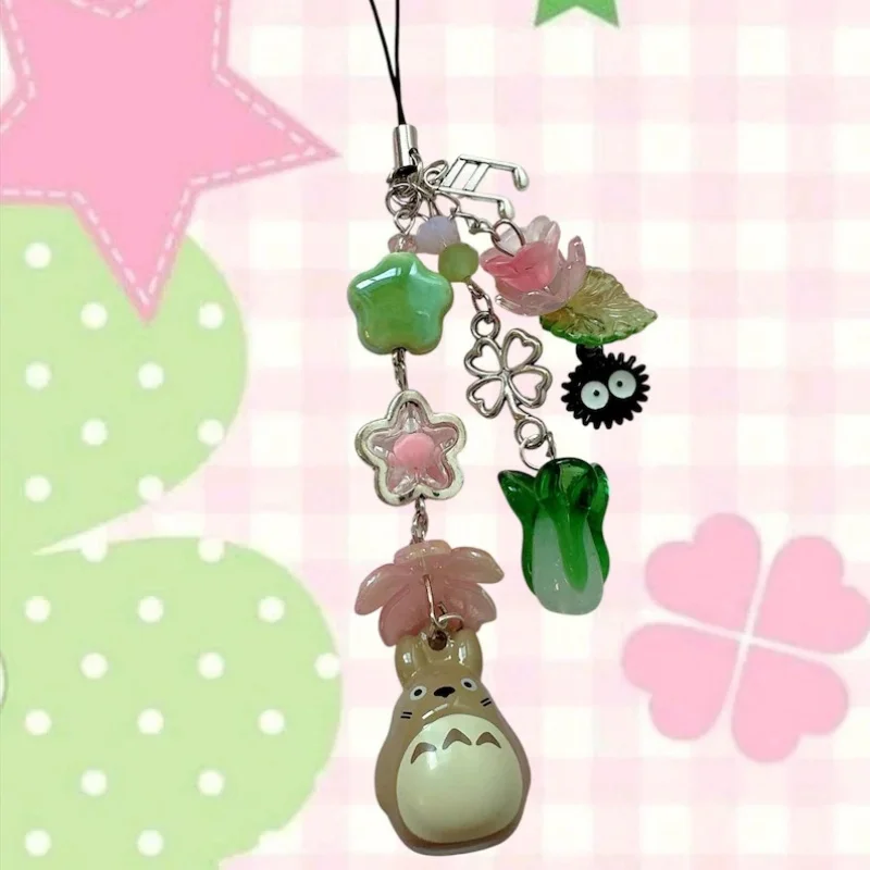 Lindo llavero inspirado en Ghibli, amuleto kawaii para teléfono/bolso, amuleto Juminocore