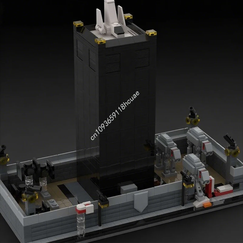 896 stks MOC Modulaire Militaire Buitenpost 1 Educatief Model Bouwstenen Kerstcadeau Showcase Klaar DIY Project Ideaal