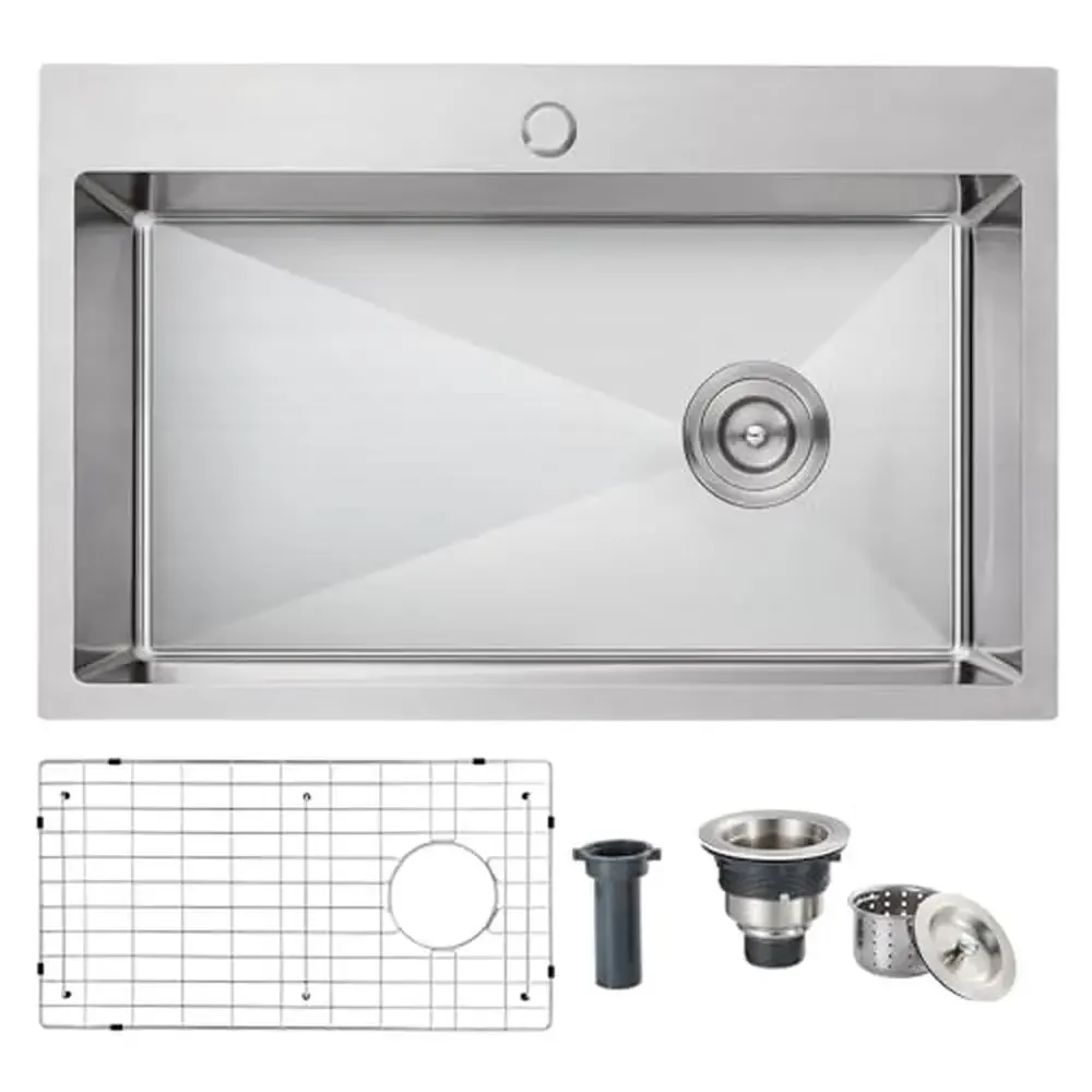 Drop in Stainless Steel Kitchen Sink 28 x 18 9