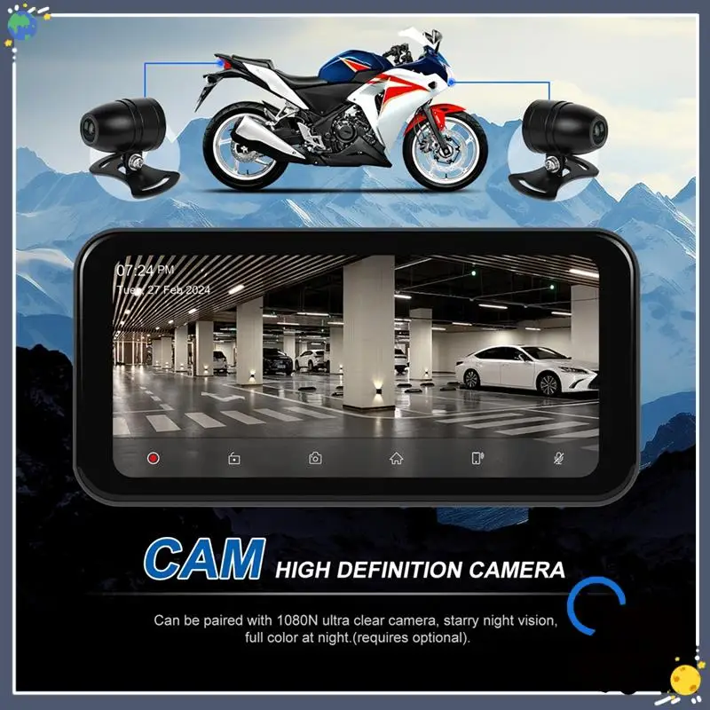 

Lasting 6.25 Inch Portable Motorcycle IP67 Waterproof Wireless For Carplay Android Auto Mote Smart Display Navigation