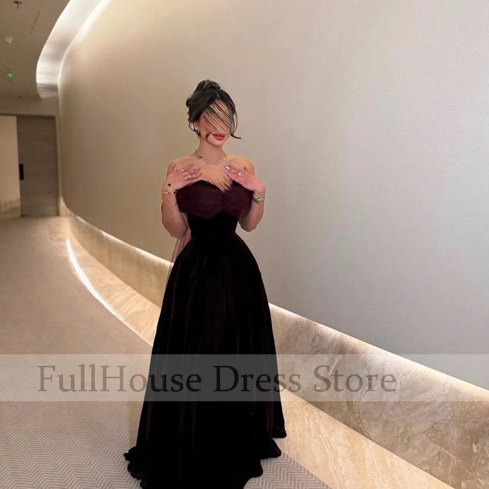 Ocasión a medida, vestido de noche acampanado de tul con cuello en forma de corazón, vestido árabe saudí hasta el suelo con tren para mujer