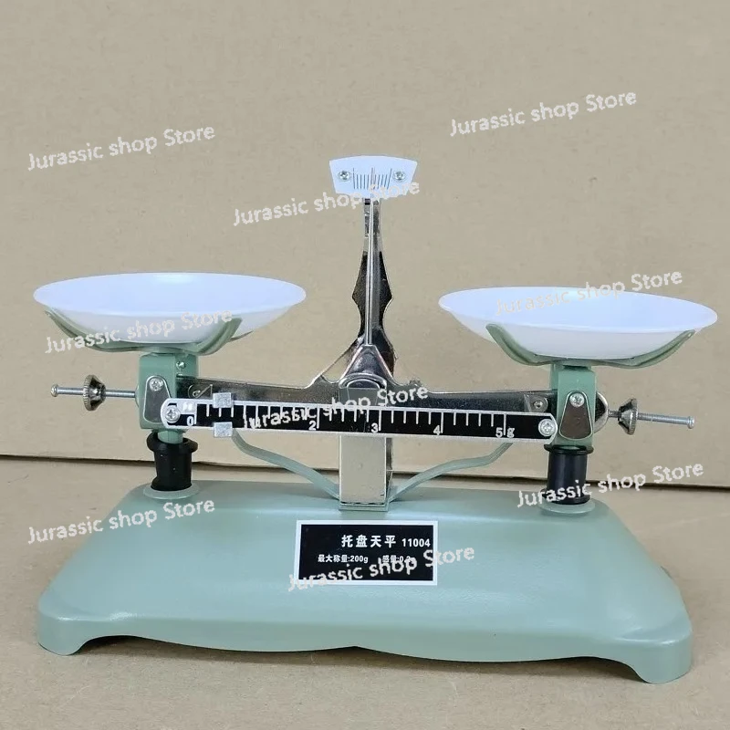 

200g/0.2g Mechanical Tray Balance Scale with Weights Balance Scale Chemical Physics Laboratory Teaching Tool
