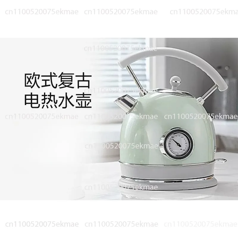Retro Electric Kettle – Large-capacity Red Kettle, Pearl Yellow,  Pearl Green, Heat-retaining Model