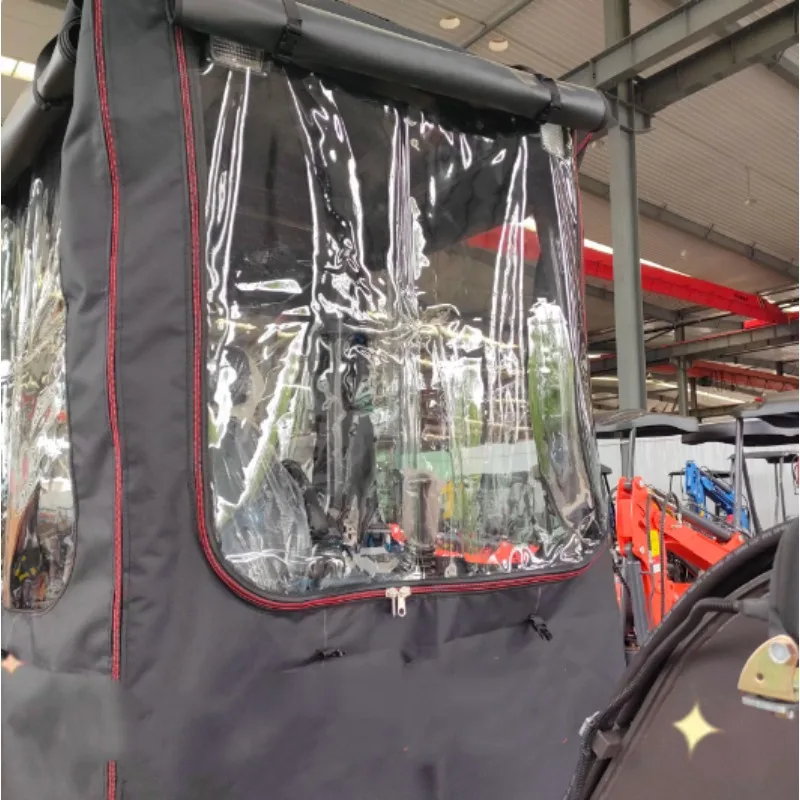 Thickened Black Canvas Car Jacket To Protect Against Cold and Rain, Excavator Car Jacket and Dust Cover