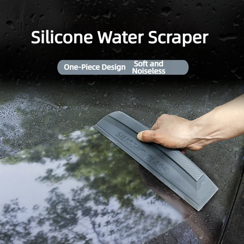 Non-Scratch Soft Silicone Handy Squeegee Car Wrap Tools Water Window Wiper Drying Blade Clean Scraping Film Scraper Accessories