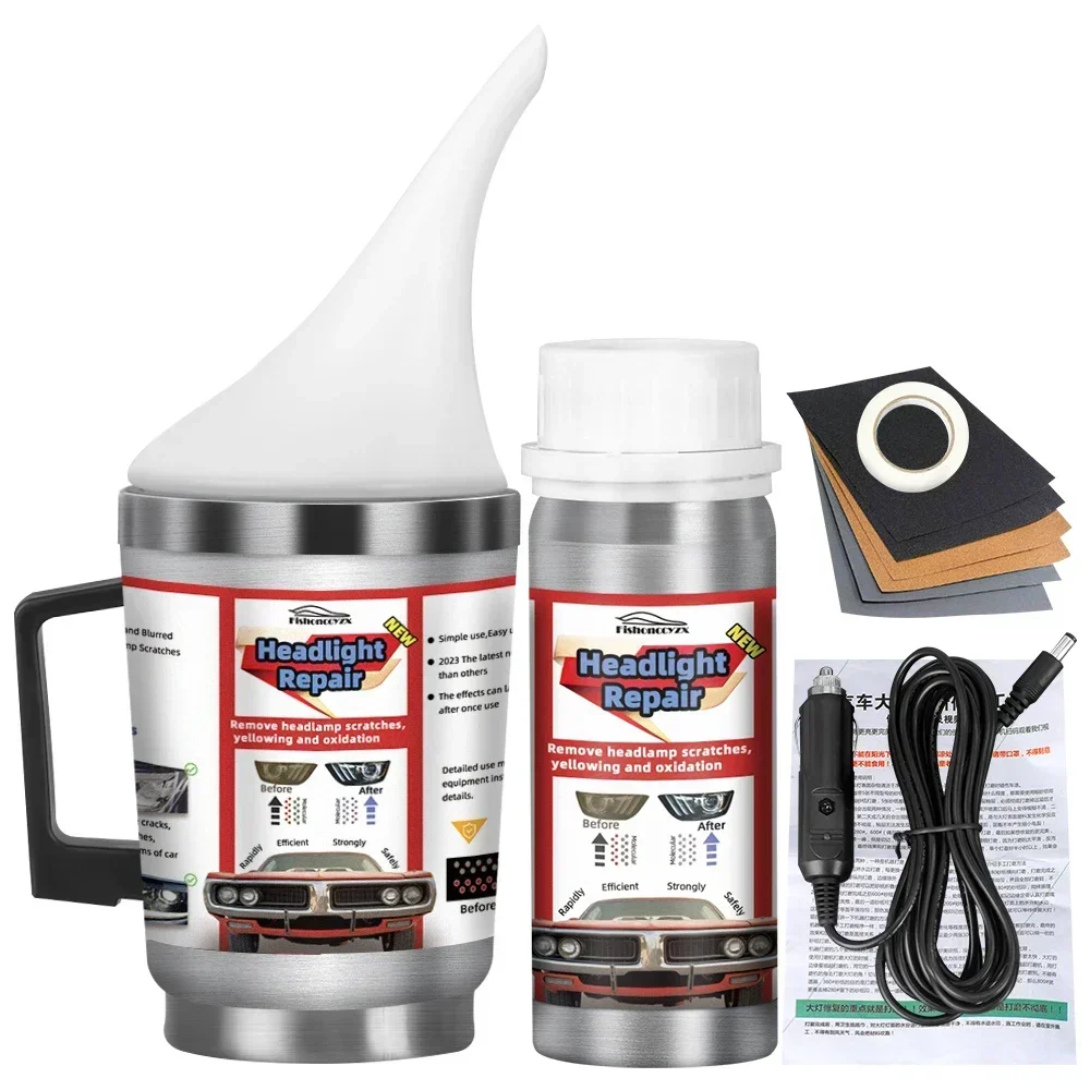 Autokoplamp Polish Restauratieset Koplamp Polijsten Reinigingsset Antikras Hydrofobe Autokoplamp Reparatie Polish Tool