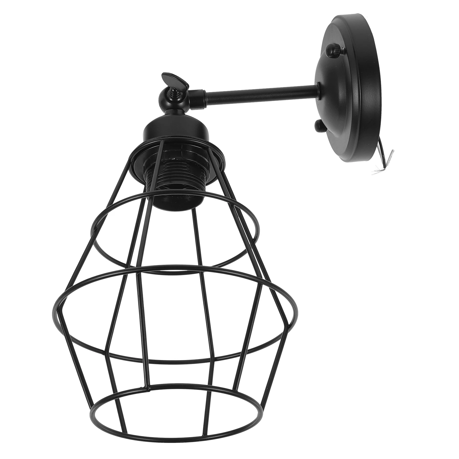 

Industrial Wall Lamp Vintage Iron Cage Light Fixture For Bedroom Living Room Decorative Wall Light E27 Base Boho Style Sconce