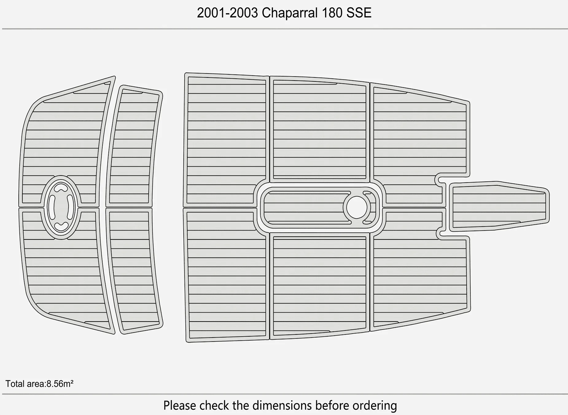 Non-Slip EVA Marine Mat Self-Adhesive 6mm Yacht Cockpit Pad for 2001-2003 Chaparral 180 SSE Ski & Fish Boat Decking Easy Install