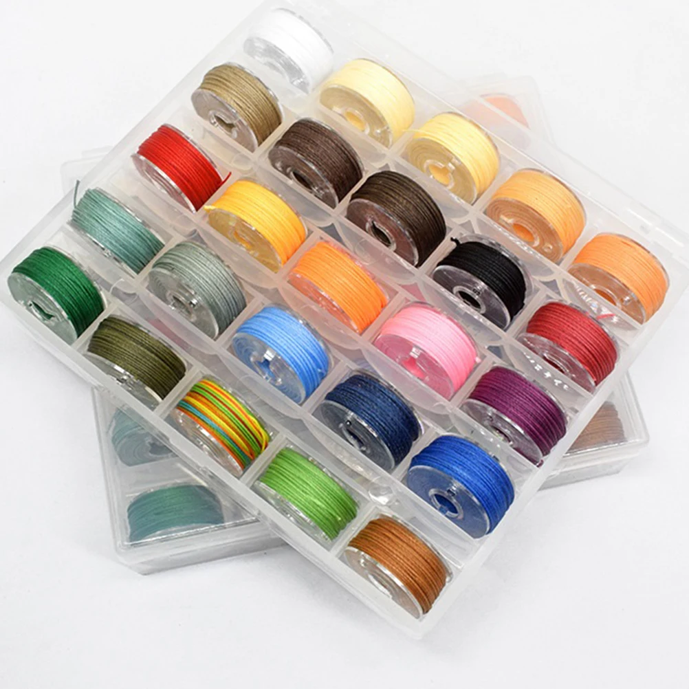 25pcs 6M 0.65Mm Braided Rope For Jewelry Making Hand-Woven Diy String Beads Craft Cord Mixed Color Bracelet Rope Supply