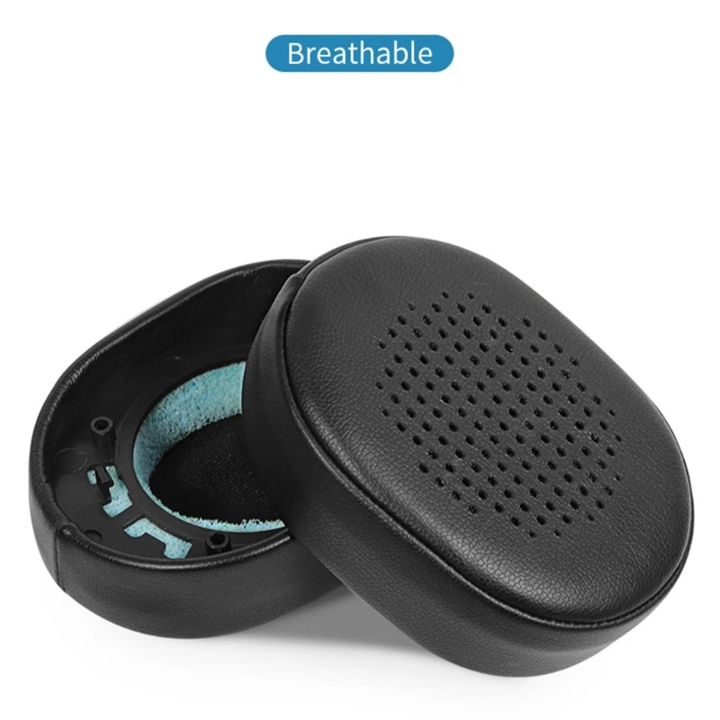 1 par de substituição de almofadas de esponja macia para kef m400 m500 fones de ouvido acessórios almofadas de couro fone de ouvido capas reparação