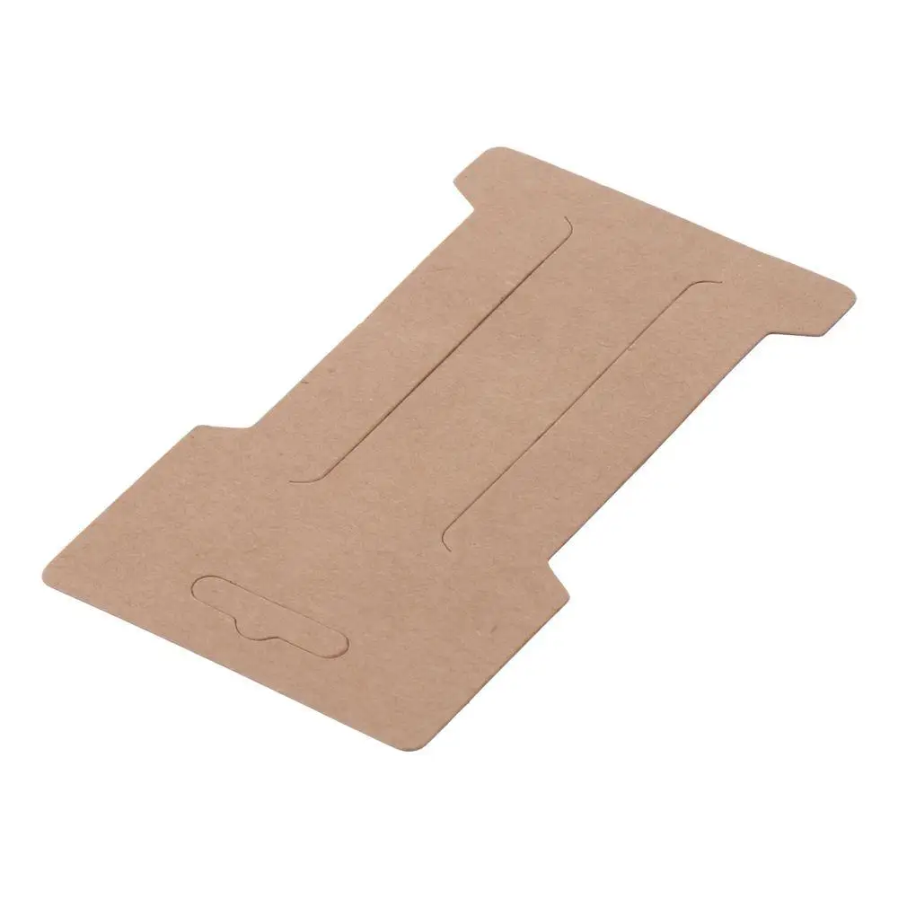 Jewelry Display Paper Hair Clip Bow Display Cards Brown White Hair Bow Clip Holder Cards Hair Accessories Display Holder Cards