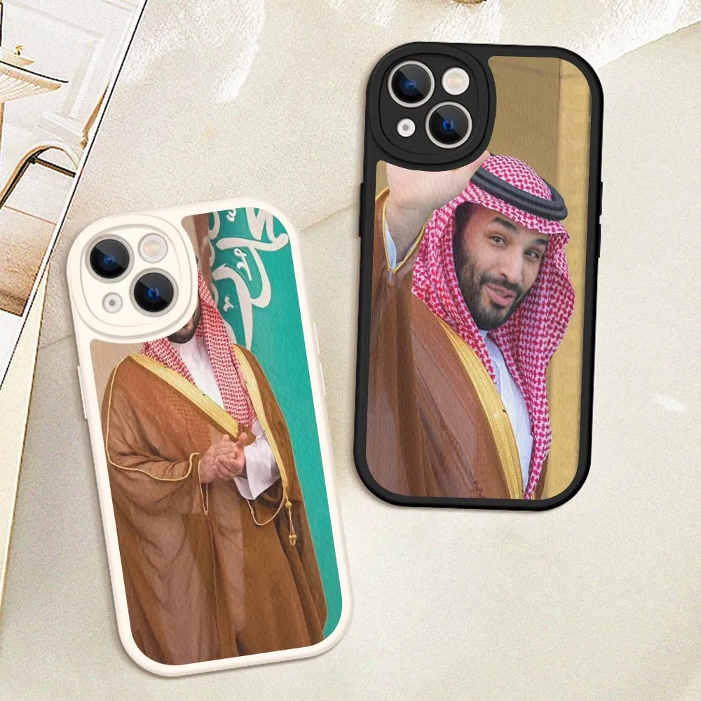 Mohammed Bin Salman Phone Case Hard Leather For IPhone 16 15 14 13 12 Mini 11 14 Pro Max Xs X Xr 7 8 Plus Fundas