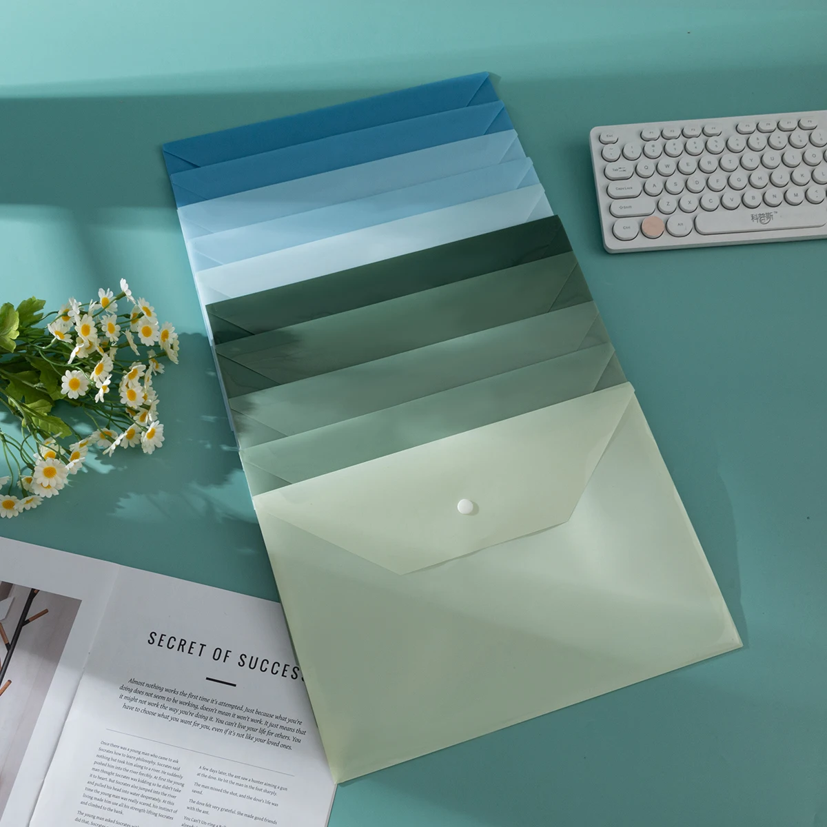 Large-Capacity A4 Document Bag, High-Quality Waterproof Cartoon Office Document, Test Paper, and File Storage Bag
