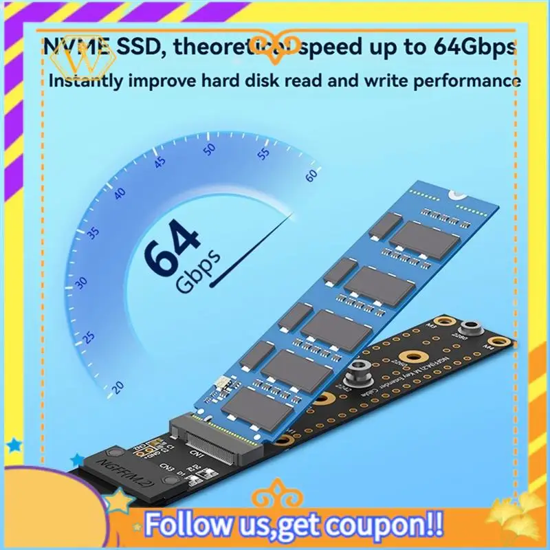 Último Cable de extensión M.2 SSD M.2(NGFF) Key M Nvme Cable de extensión extensor compatible con disco duro 2230/2240/2260/2280