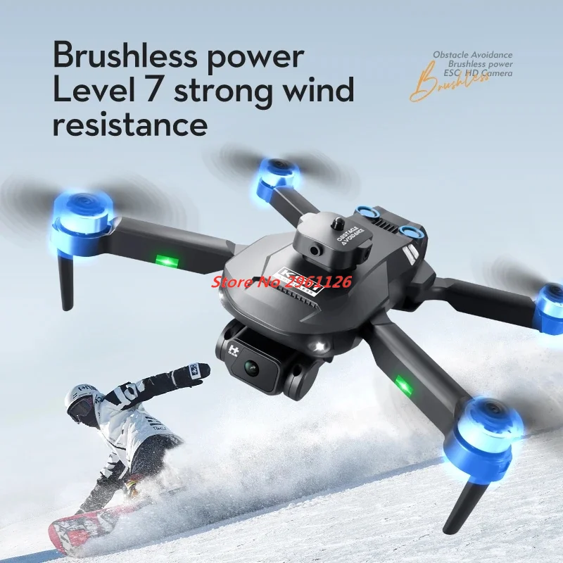 Mini 6k drone profissional 6k câmera dupla hd evitar obstáculos fluxo óptico sem escova dobrável rc dron menino adultos quadcopter