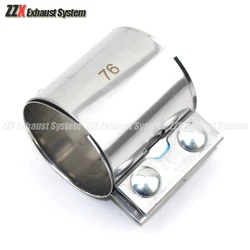 3 Inch Uitlaat Uitlaat Buis Pijp Connector Joiner Mouw Klem Verstelbare Roestvrijstalen Kit Diy Tool Auto Accessoires