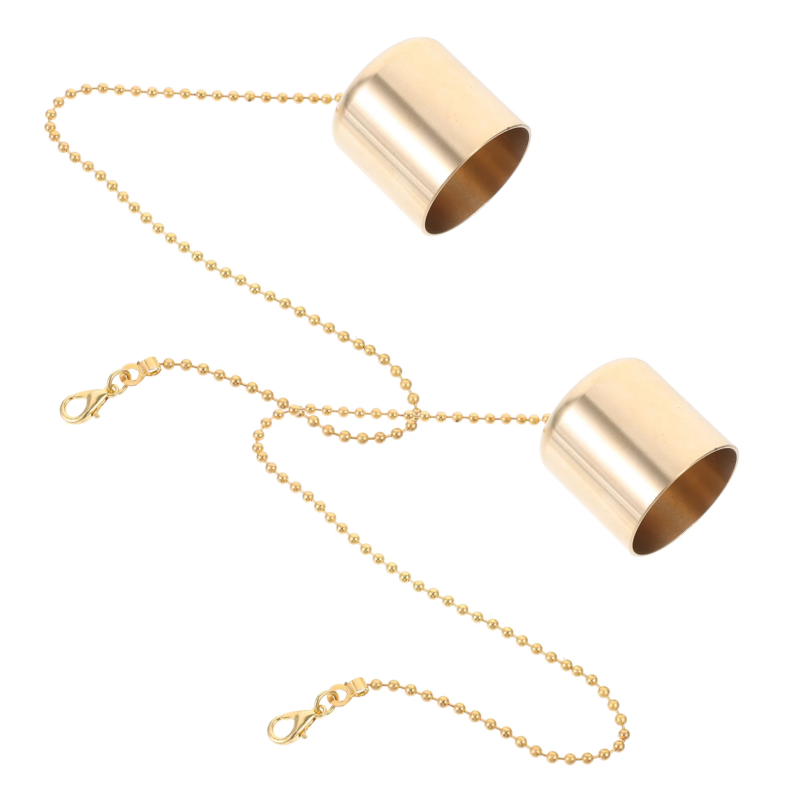 Wick Extintor Candles Decor Cover, Brass Lampshade, Golden Accessory Care Kit, Put Out Tool, 2 Pcs