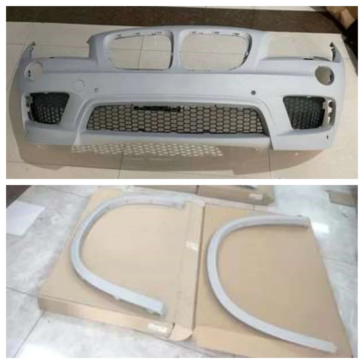 

Body Kit Front Rear Bumper Side Skirt Wheel Eyebrow for BMW X1 E84 09-15 Convert M Style Car Accessories