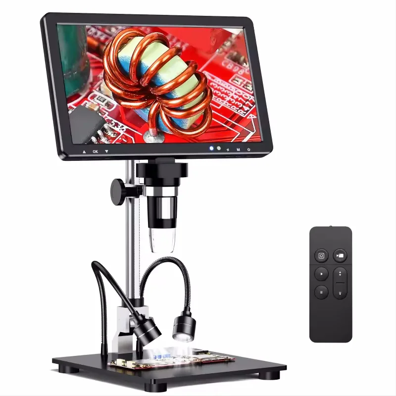 Новый цифровой микроскоп DM12 10,1 дюйма HD-MI для ремонта мобильных устройств, электронный микроскоп для пайки Новый цифровой микроскоп DM12 10,1 дюйма HD-MI для ремонта мобильных устройств, электронный микроскоп для пайки