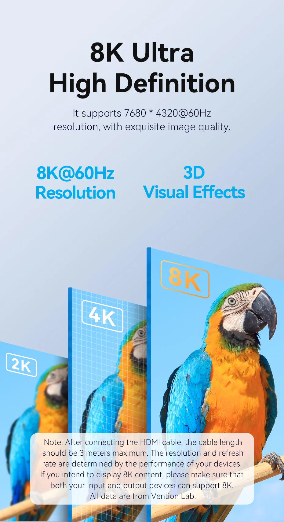 Vention DisplayPort zu HDMI Adapter 4K Stecker DP zu HDMI Buchse Video Audio Konverter für PC Laptop Projektor DisplayPort zu HDMI – Detail 1