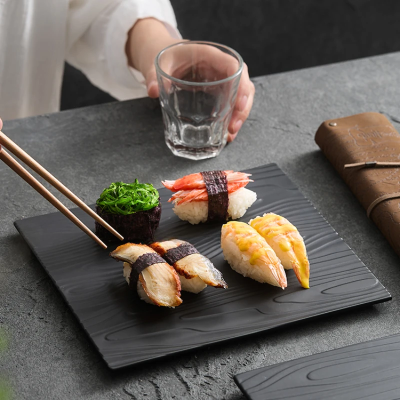 

Скандинавская черная керамическая обеденная плоская тарелка, столовые приборы для выпечки, сковорода для торта, бытовой обеденный набор, тарелки и посуда, кухонная утварь, фарфор