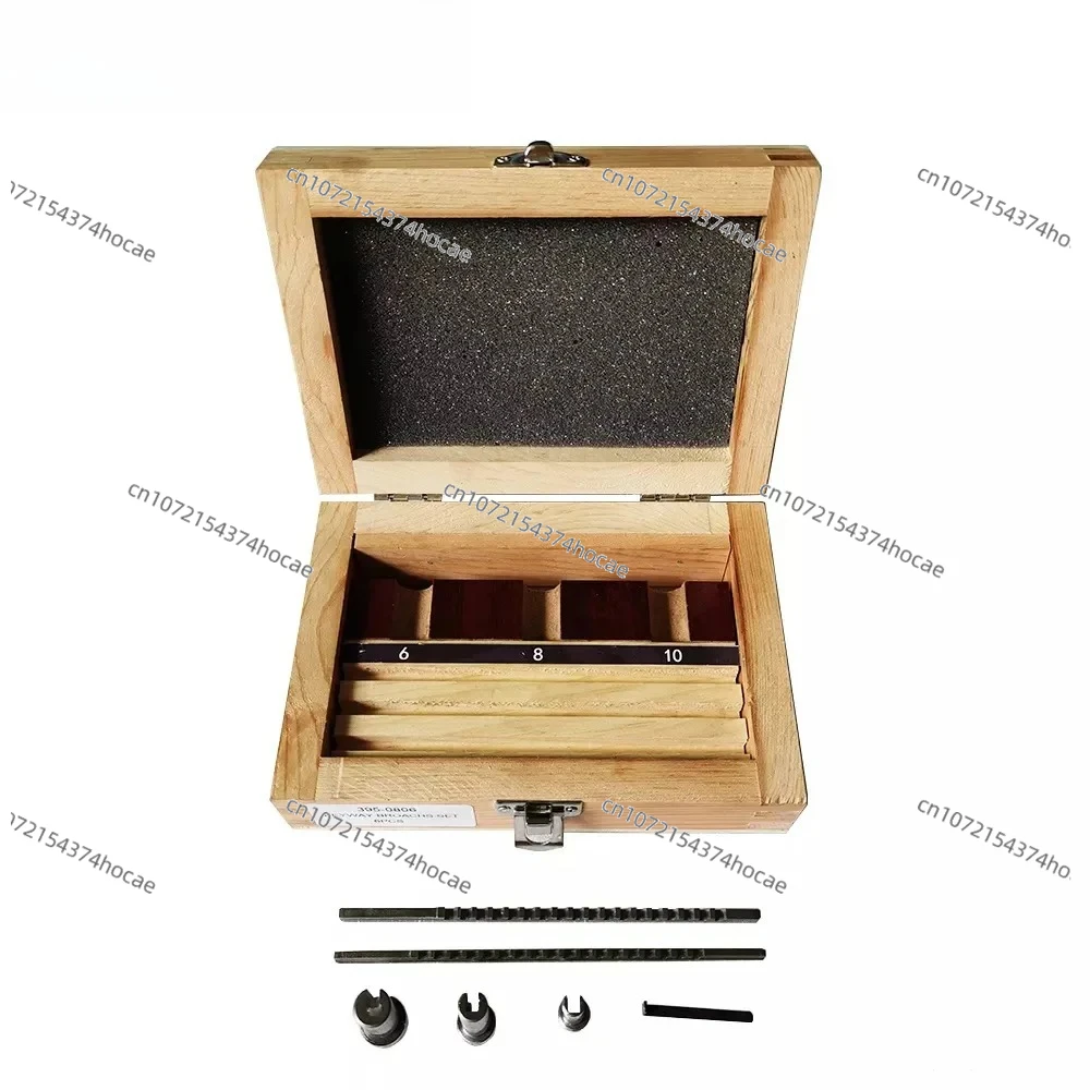 HSS Keyway Broach Set, Metric 2mm-3mm Sizes, 6/8/10 Collared Bushings with Shims, CNC Cutting Tools for Precise Machining