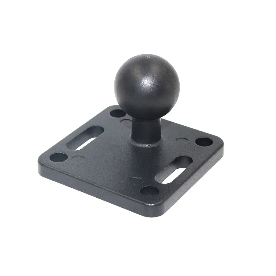 Gopro Garmin용 고무 볼 마운트, 알루미늄 오토바이 원형 또는 사각형 마운팅 베이스, 1 인치 또는 1.5 인치