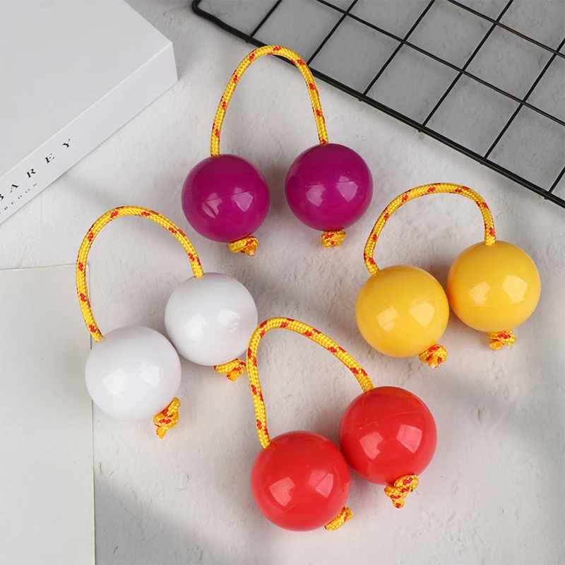 2Pcs Portable Rhythmic Fingertip Shaker Kashaka Rhythmic Balls Single Hand Percussion Instruments For Kid Adults Beginners