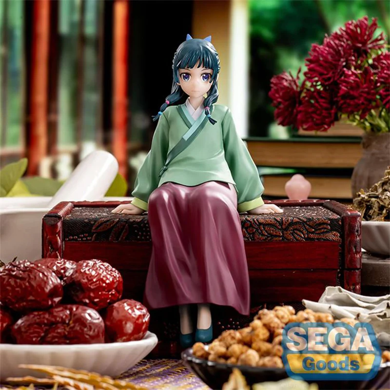 Figuras De Anime Maomao Y Jinshi Sentados – Set De 2 Figuritas De PVC De 11 Cm Para Decoración