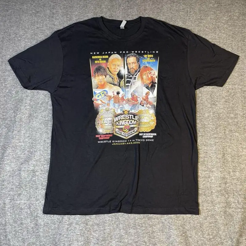 Camiseta Jay White Okada Naito Ibushi 2020 Wrestle Kingdom 14 Dome XXL AEW NJPW