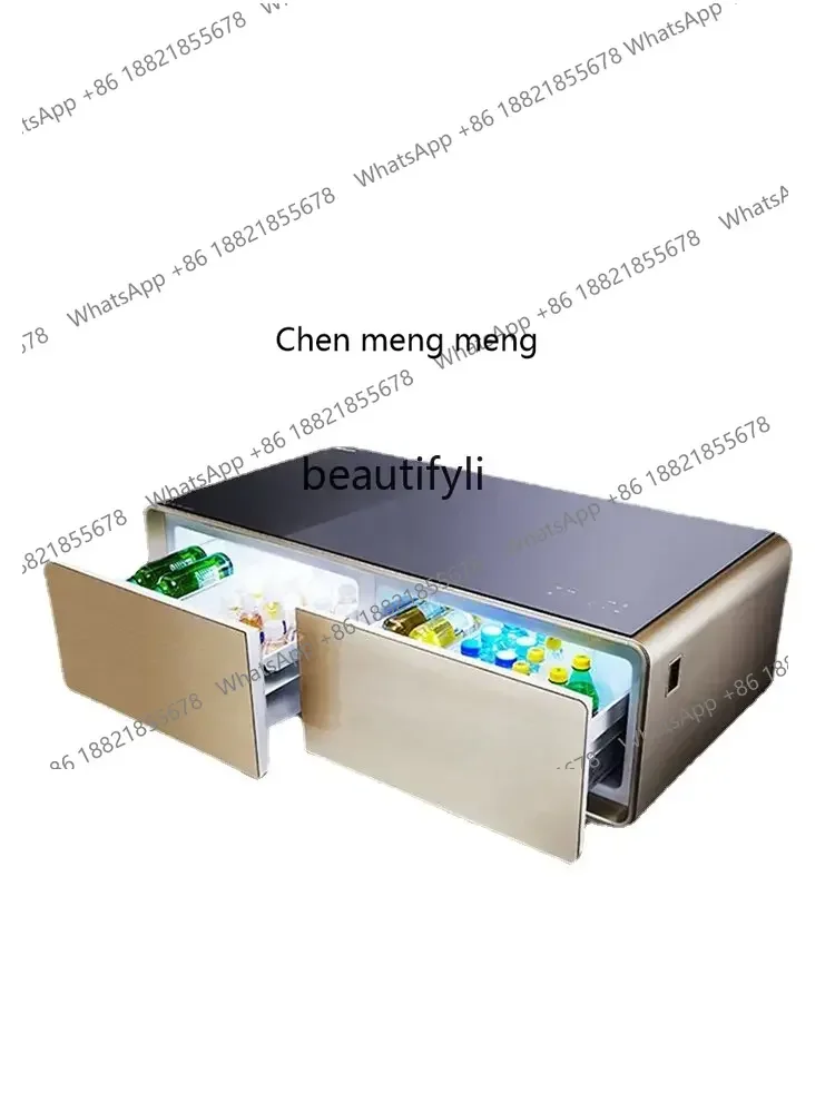 

zqRefrigerator Coffee Table Living Room Home Light Luxury Modern Simple Multi-Functional Touch Screen High-End Smart Furniture