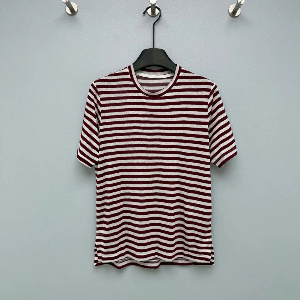 

High-quality 2026 new summer women's round-neck striped T-shirt, loose, casual, comfortable and fashionable xy26423112