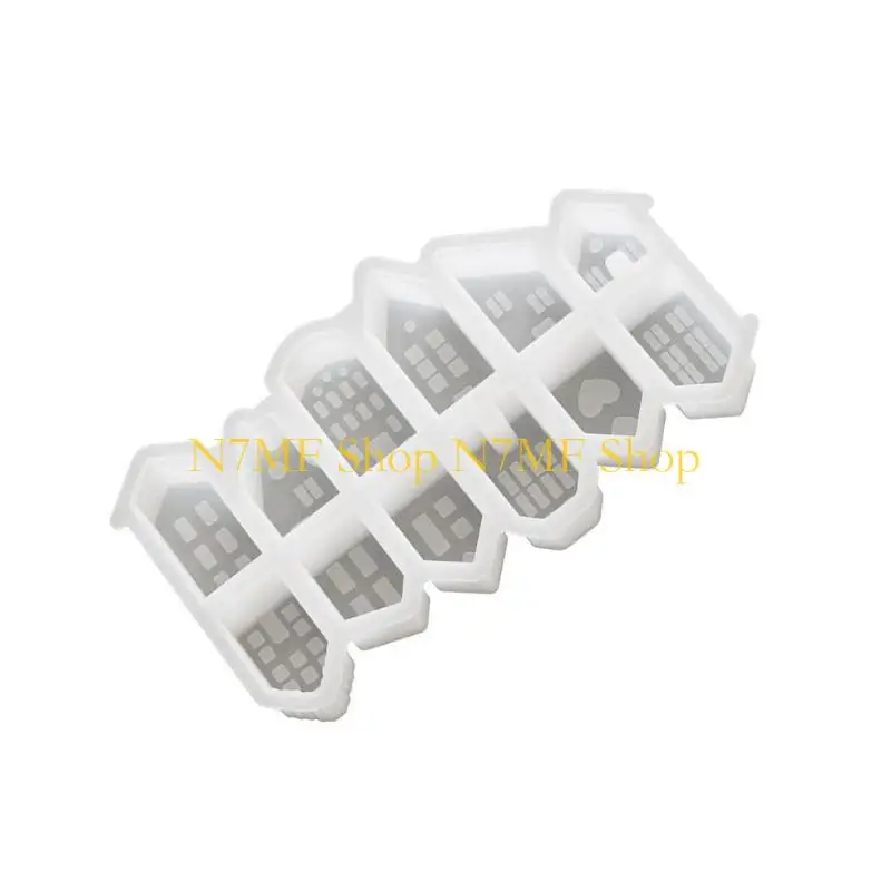 N7MF Sturdy Silicone Mold Craft Supplies for Unique House Shaped Night Lamps
