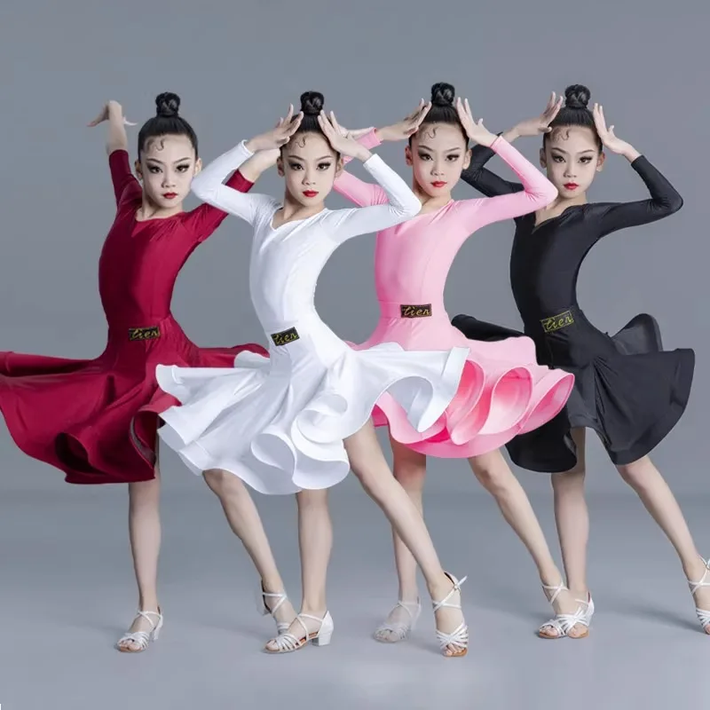 

New Girls' Latin Dance Professional Competition Dress Dress Set Performance Dress