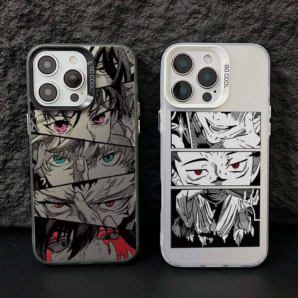 Jujutsus Kaisens Eyes Phone Case for Samsung Galaxy A56 A55 A54 A53 A52 A26 A17 A16 A12 A07 A06 4G 5G Silver Hard Cover