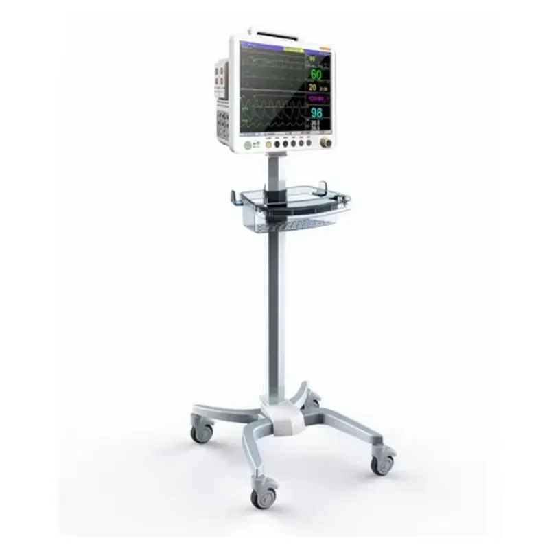 Factory Price of Aluminum Alloy Patient Monitor Trolley Patient Monitor Stand