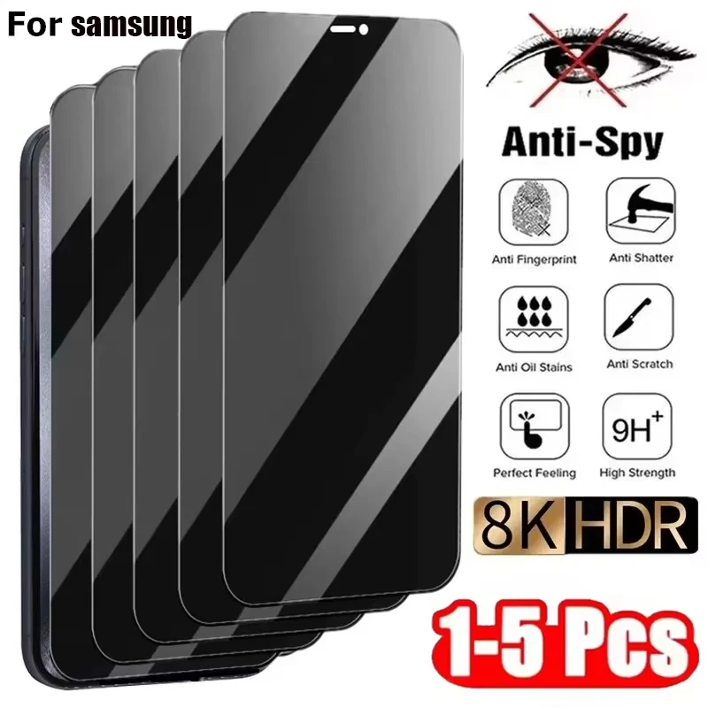 Screen Protector For Samsung A56 A57 S26 Ultra A16 A17 A07 A37 S25 S24 S23 Ultra FE A55 A54 A36 A35 Privacy Tempered Glass Film