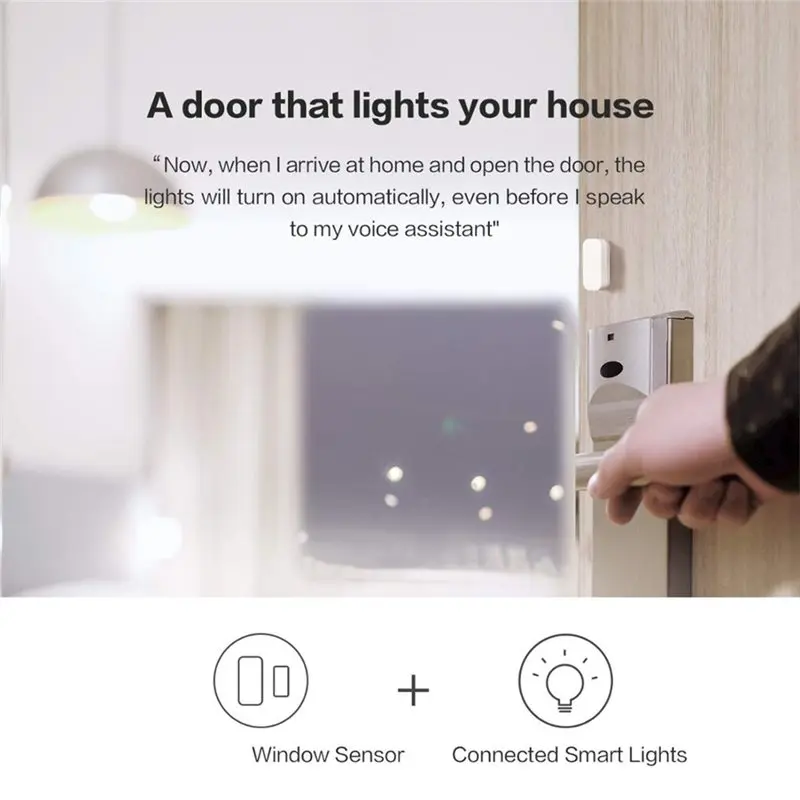 لبوابة Mi Home Homekit متوافق مع 4 قطعة مستشعر نافذة الباب زيجبي اتصال لاسلكي مستشعر باب صغير ذكي يعمل