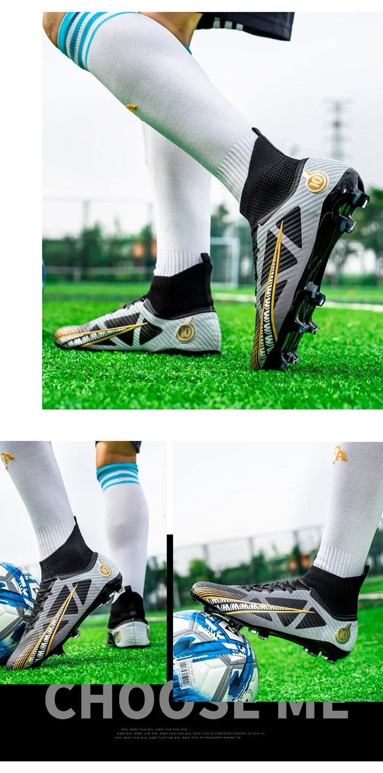 Herren Fußballschuhe Professionelle Original Widerstandsfähige Männer-Trainingsschuhe Atmungsaktive Hochwertige Fußballstiefel Rutschfeste Fußballschuhe – Detail 14