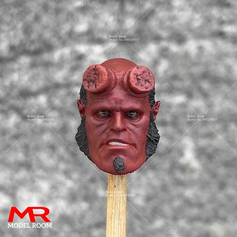

1/12 Scale Inferno Baron Head Sculpt Carving Model Fit 6'' Mezco Male Soldier Action Figure Body Dolls