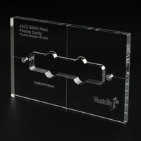 Plantilla de enrutamiento de pastilla acrílica precisa CNC Musiclily Pro para pastilla de bajo de jazz estándar