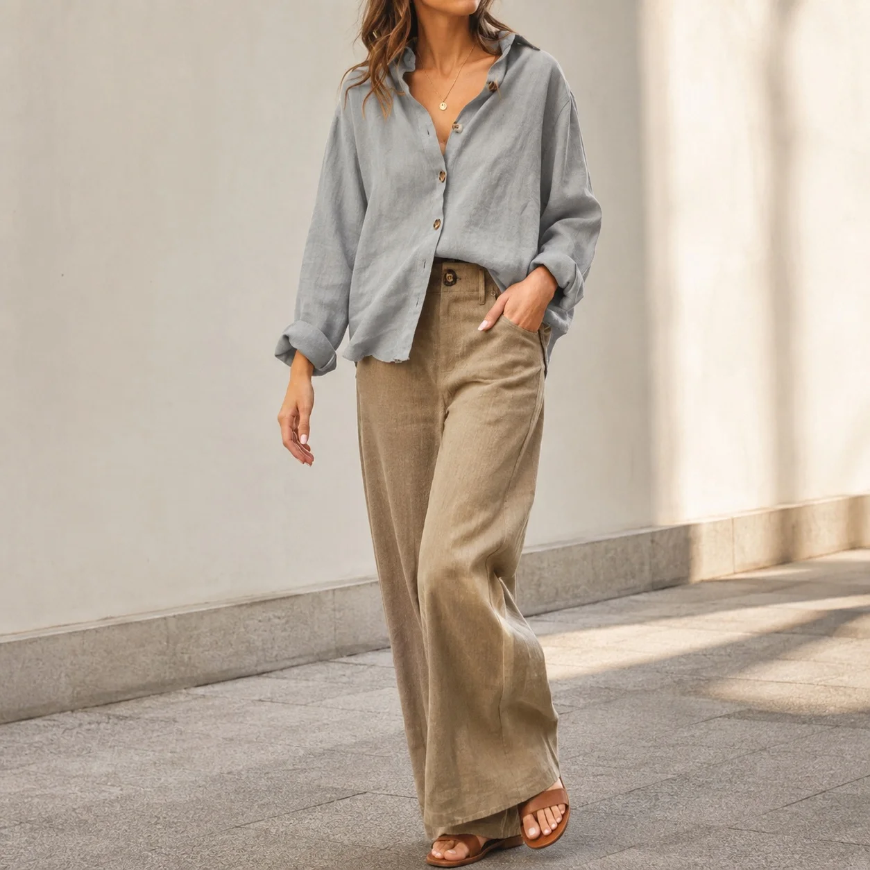 Loose Fit Long Sleeve Shirt with Turn Down Collar Women Blouse Country Style Fresh Sweet Spring Patchwork Regular Sleeve